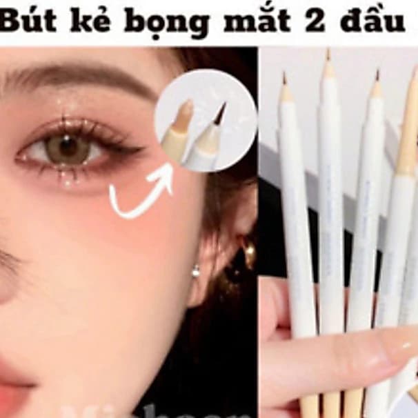 Bút kẻ bọng mắt 2 đầu Sweet Mint Vẽ nhũ mắt bắt sáng hightlight siêu tự nhiên PRINCESS BEAUTY