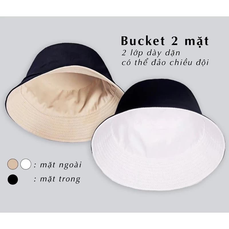 [VIP] Nón Bo 2 mặt- Màu sắc bazic- Phù hợp cho mọi lứa tuổi- Kiểu dáng đơn giản- Chất liệu kaki…
