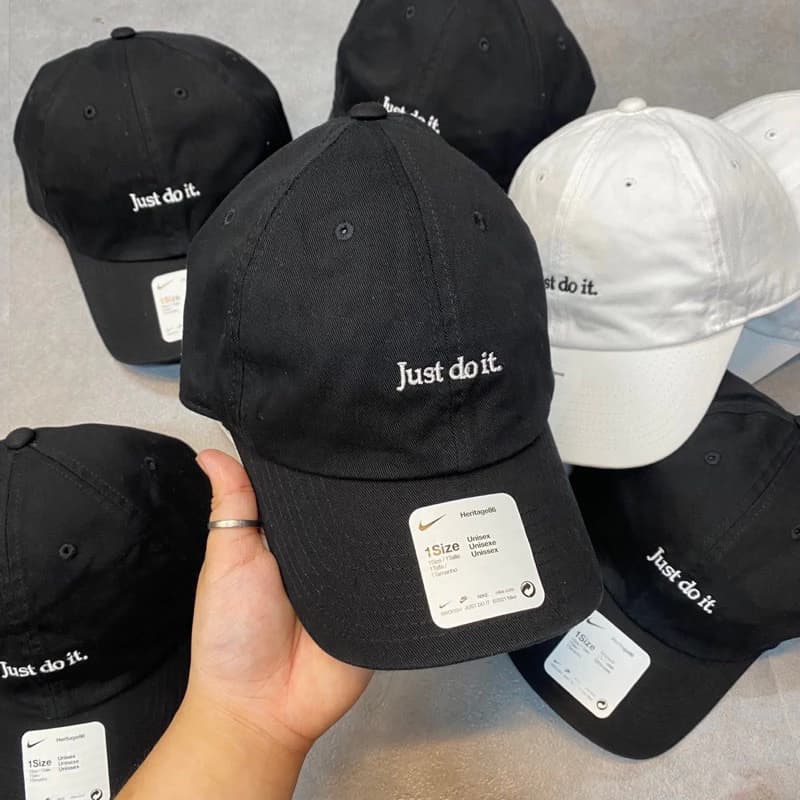 Mũ lưỡi trai thêu JUSDOIT- Chất liệu kaki mềm, from unisex- 2 màu basic..