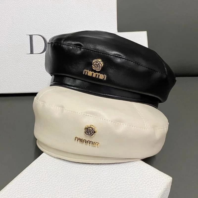 MŨ NỒI BERET HOA TRÀ SIÊU XINH HOTTREND