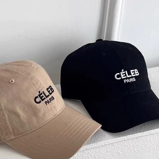 Nón lưỡi trai thêu CELEB- Phong cách Hàn Quốc,Chất liệu kaki,from unisex