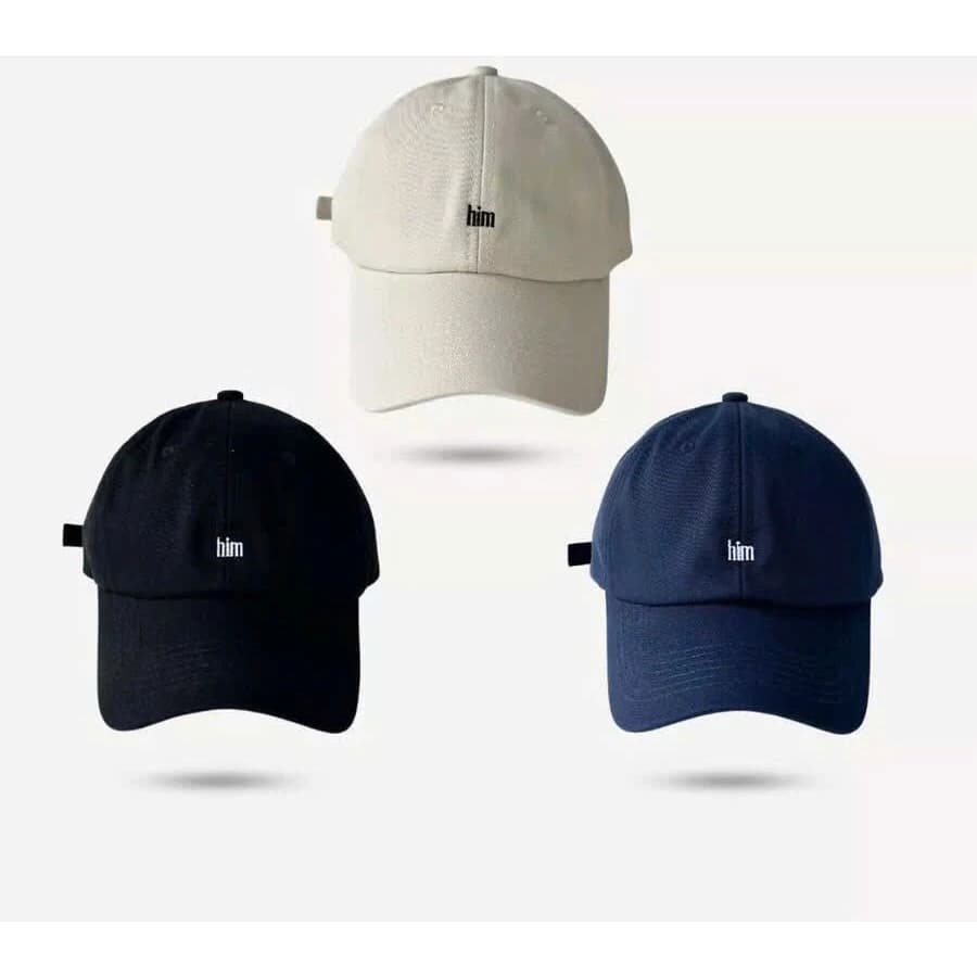 Mũ lưỡi trai nam nữ thêu form mềm, nón lưỡi trai thời trang Hàn Quốc, nón polo basic