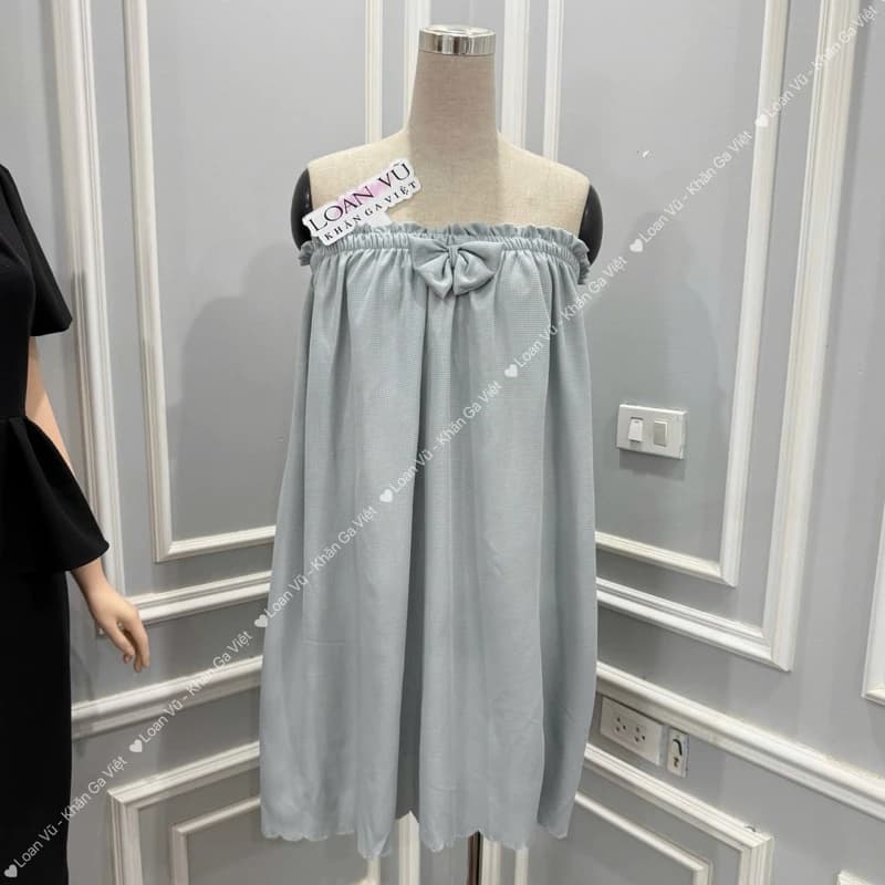 Váy quây SPA COTTON siêu ấm dành cho spa , thẩm mỹ viện, hairsalon GỘI Đầu DƯỡng SInh