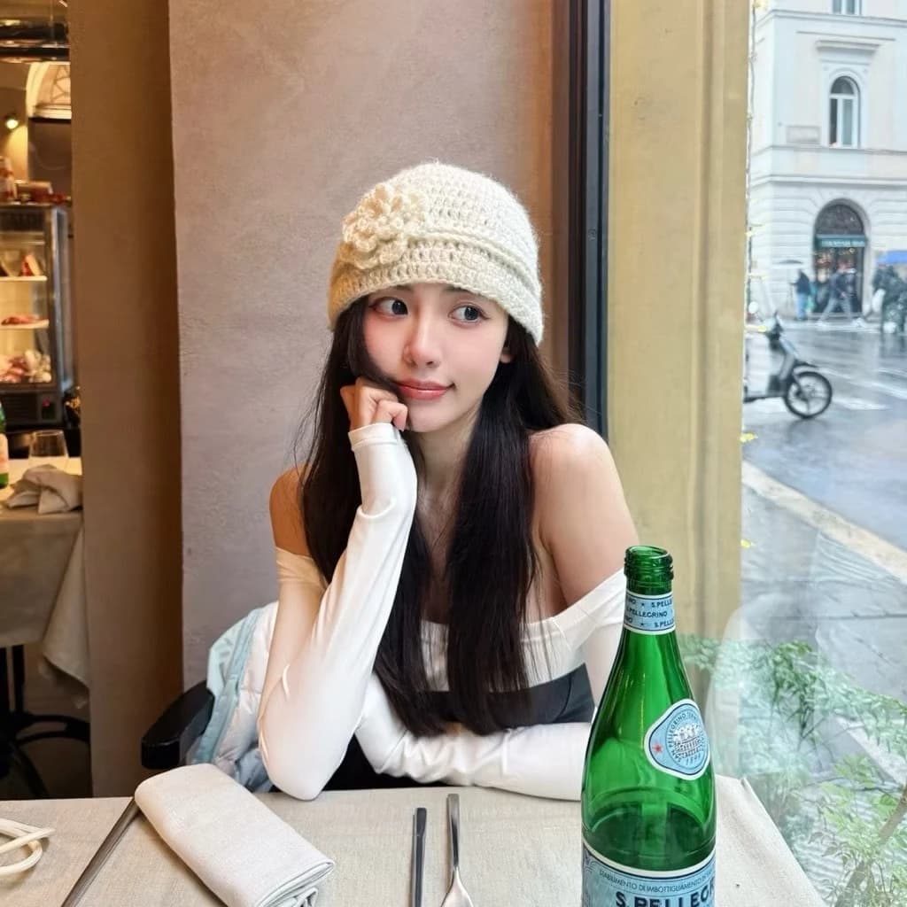 MŨ LEN CHÙM ĐẦU KEM ĐƠN GIẢN BẮT MẮT