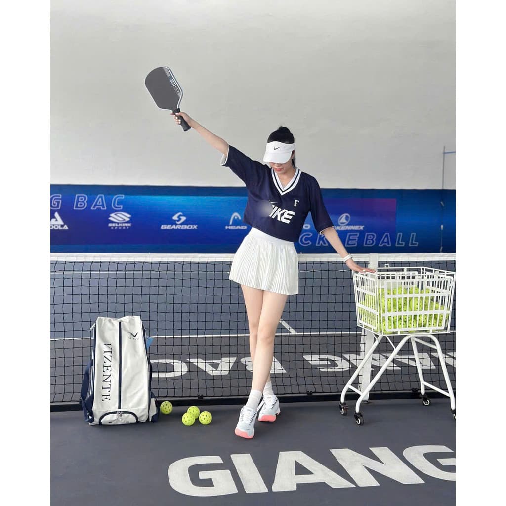 [Pickleball NEW] Áo lưới cộc tay chơi thể thao, Pick, Pickleball Golf Tennis, cầu lông ....QC