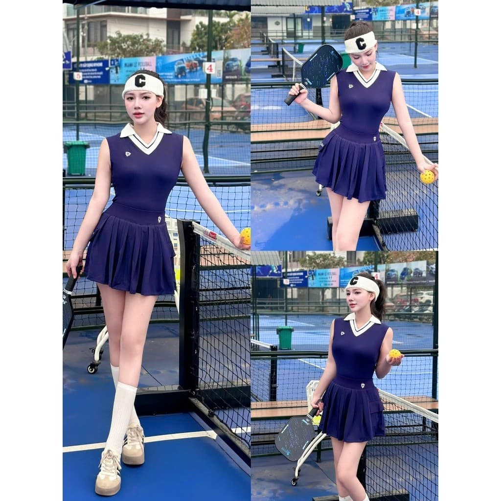 [ PICKLEBALL NEW] Bộ thể thao nữ, Bộ váy áo  QC chơi PICKLEBALL GOLF TENNIS CẦU LÔNG...